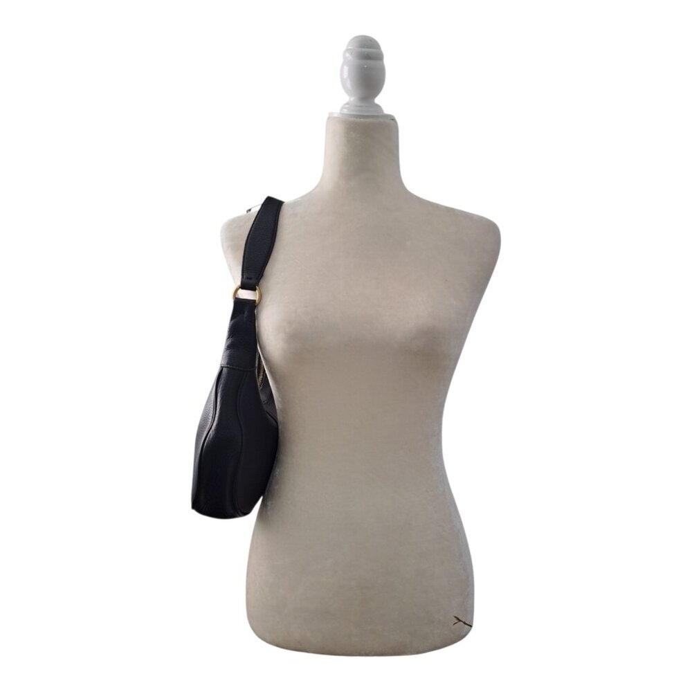 Coach Women's Vintage Black leather Shoulder Hobo Bag Purse C Lining 9624 - Picture 5 of 11